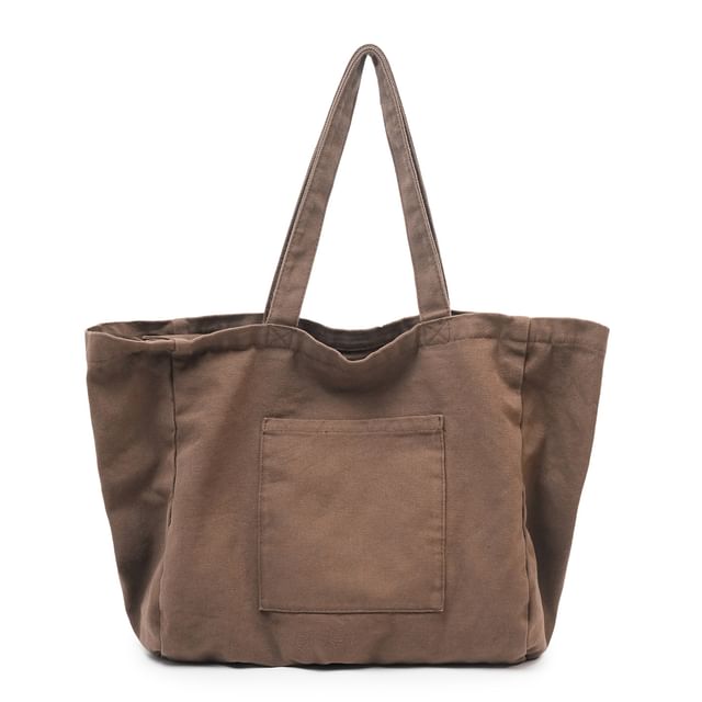 Oversized Canvas Plain Tote Bag