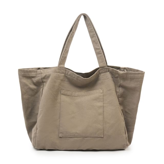 Oversized Canvas Plain Tote Bag