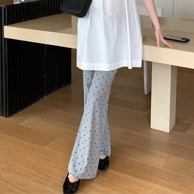 Maternity Tunic with Cap Sleeves and Flared Pants
