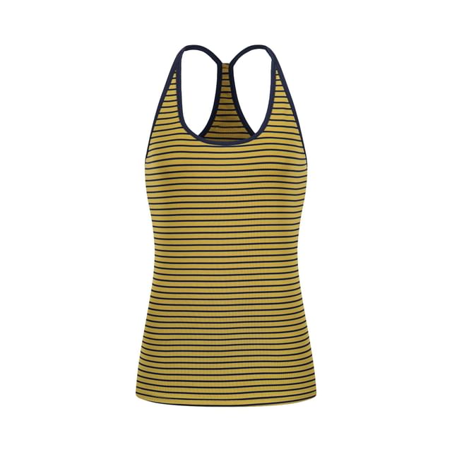 Striped Halter Neck Top