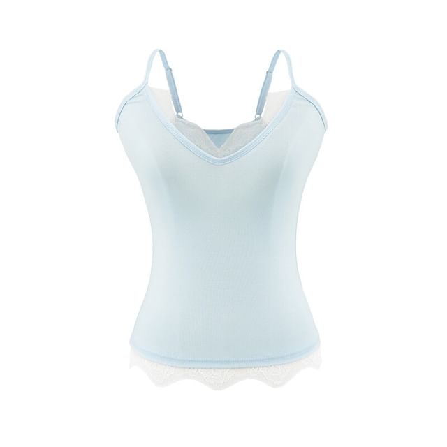 Lace Panel V-Neck Camisole
