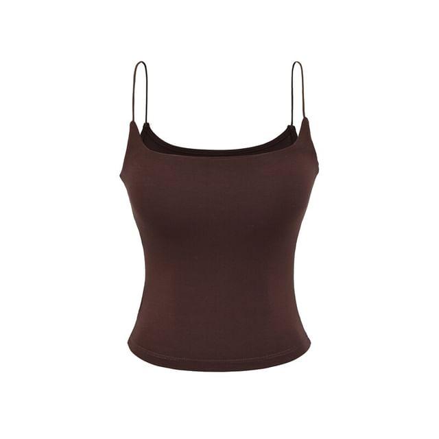 Padded Camisole Top in Solid Color