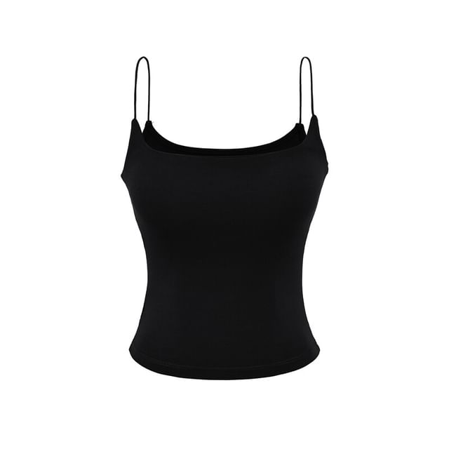 Padded Camisole Top in Solid Color