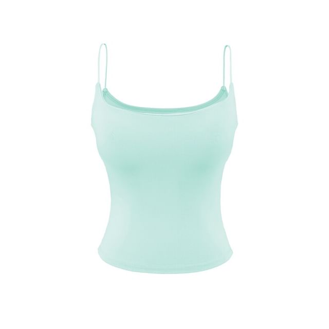 Padded Camisole Top in Solid Color