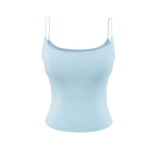 Padded Camisole Top in Solid Color