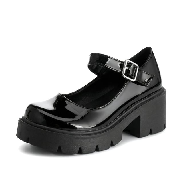 Platform Chunky Heel Mary Jane Shoes