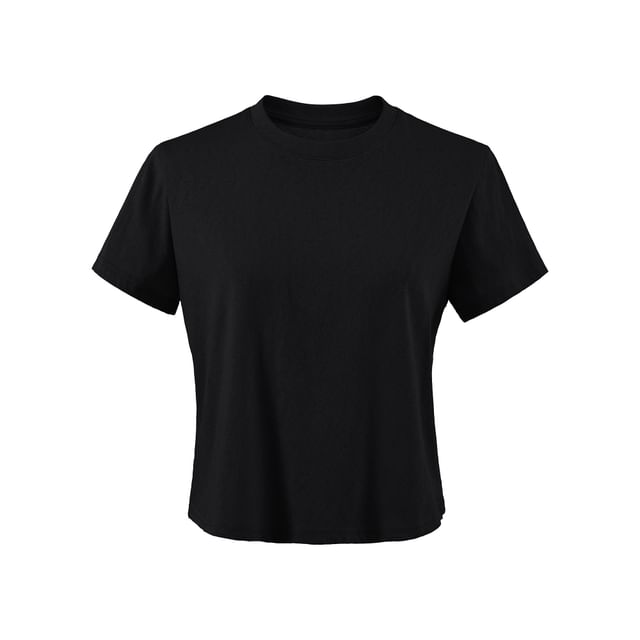 Plain Crew Neck Short Sleeve T-Shirt
