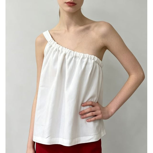 Loose-Fit Single-Shoulder Tank