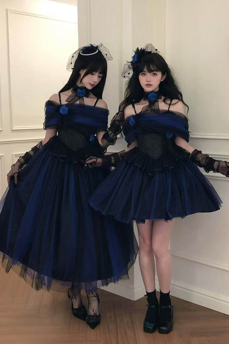 Off Shoulder Ruffled Lace Gothic Lolita Dress