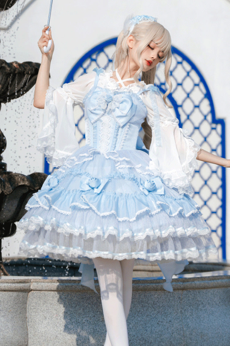 Sleeveless Triple-Layer Lace Sweet Elegant Lolita JSK Dress