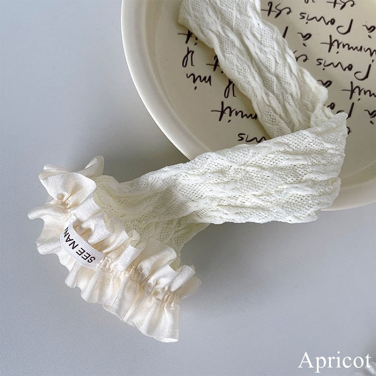 Lace Stockings Trim Floral Underknee Pattern 5 Options Color