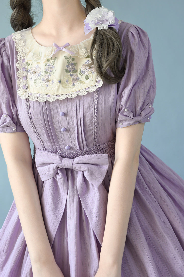 Girly Nelly Embroidered Multi-Layer Ruffled Sweet Dress