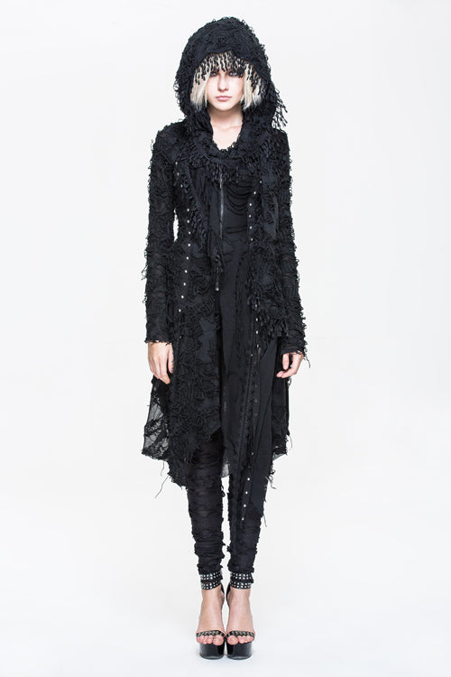 Ragged Sleeve Punk Long Coat