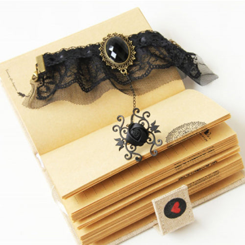 Creative Lace Gem Gothic Ring Bracelet