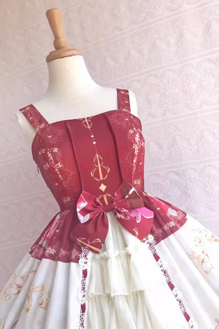 Dessert Print Ruffle Cardigan JSK Dress - Summer Cool - Three Colors