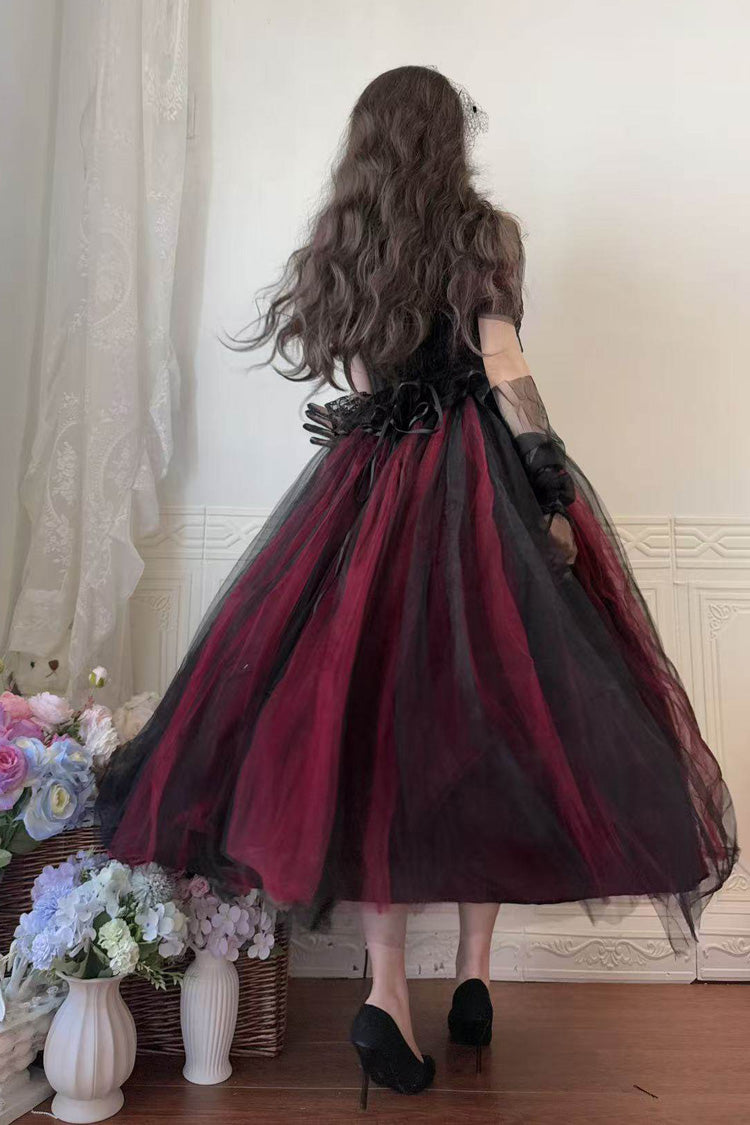 Off Shoulder Ruffled Gothic Lolita Dress