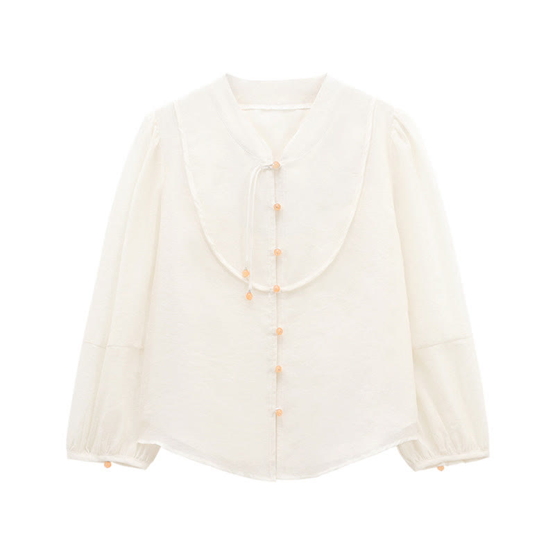 Sweet Puff Sleeve Shirt Floral Print Pleated Midi Skirt