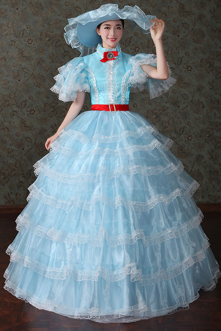 Victorian Lolita Dress - High Waist Multi-Layer Court Style