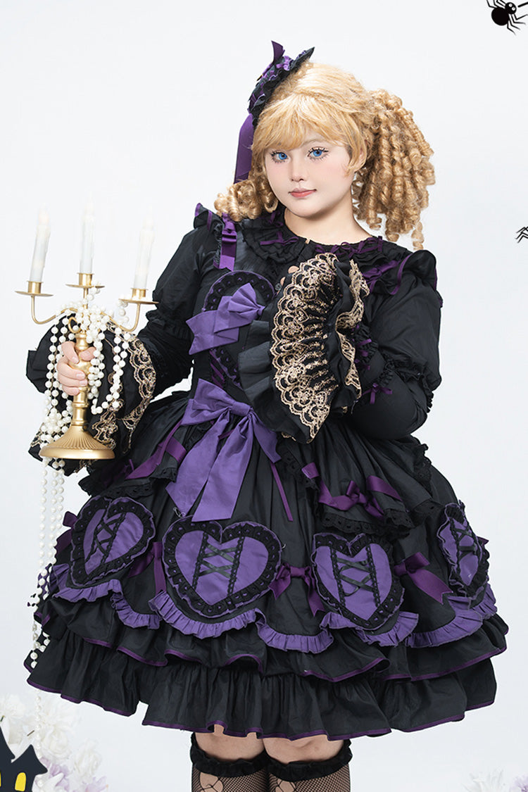 Sleeveless Ruffle Bowknot Gothic Plus Size Princess Lolita Jsk Dress