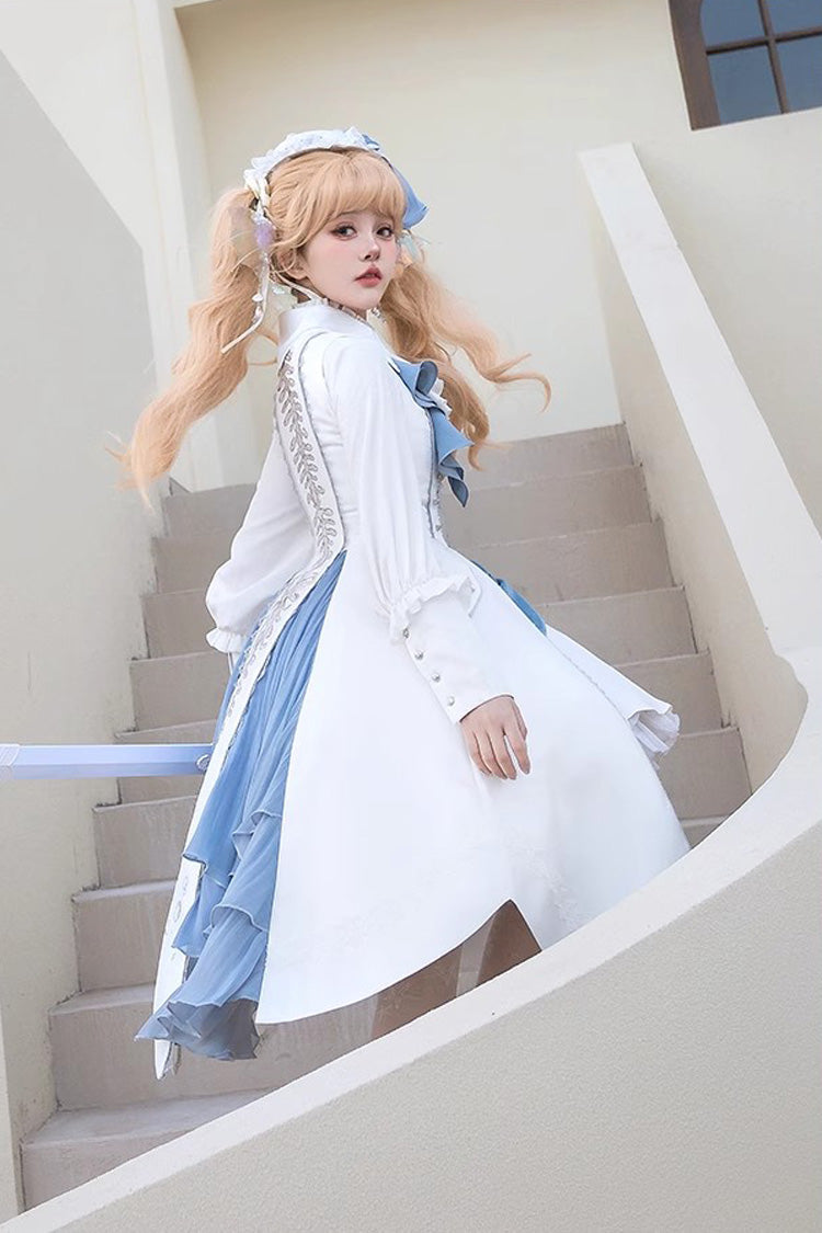 Ivory Mermaid Bone Embroidery Dapper Ouji Style Skirt