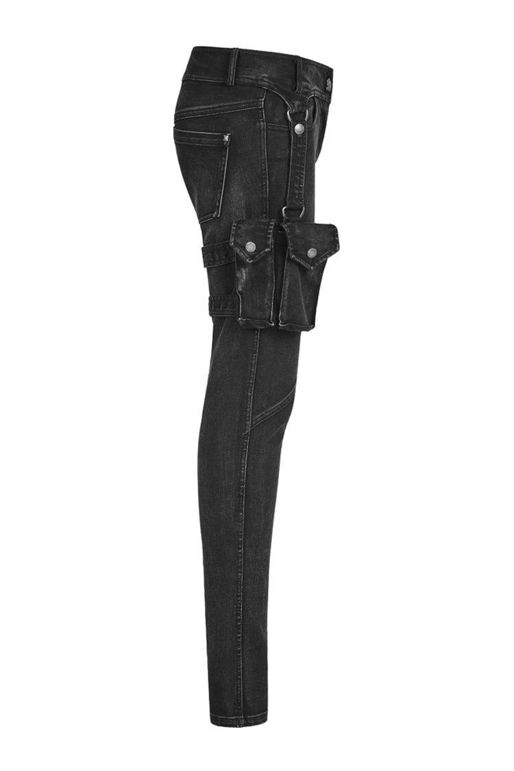 Pocket Stretch Denim Punk Trouser