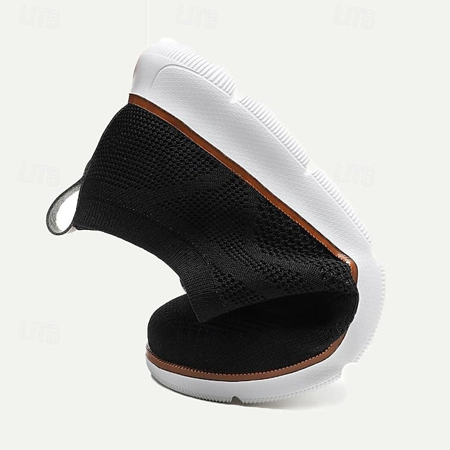 Men's Walking Casual Knit Lightweight Sneakers - Breathable