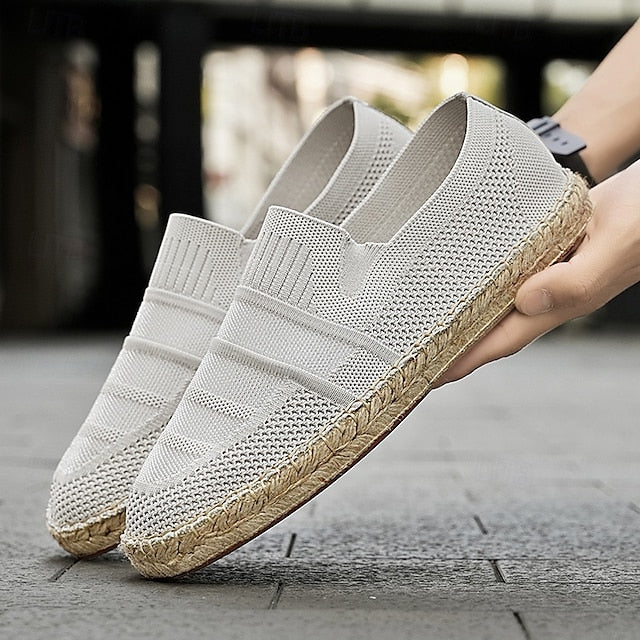 Woven Beige Vacation with Design Espadrilles Men's –