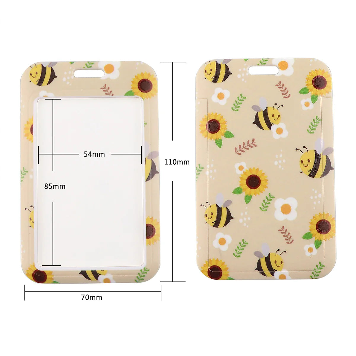 Floral Bee Lanyard and Card Holder