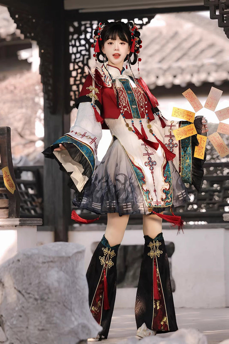 Elegant Chinese Style Lolita Dress with Stand Collar