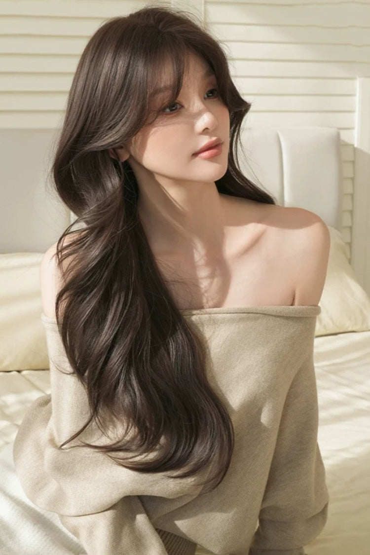 Effortless Layered Large Wave Wig in Black or Brown