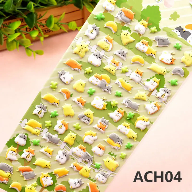 Kawaii Aesthetic Y2K Cute Fairy cartoon animal colorful stickers - Kimi MK Kawaii Store