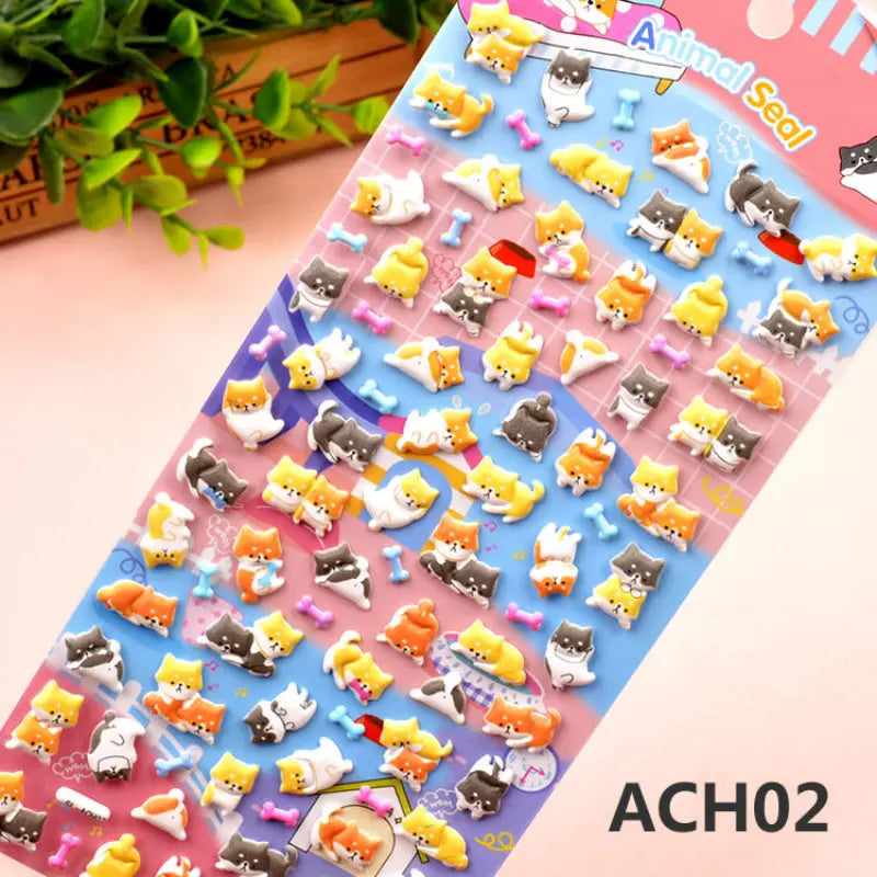 Kawaii Aesthetic Y2K Cute Fairy cartoon animal colorful stickers - Kimi MK Kawaii Store