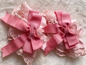 Wrist Mini Cuffs / Pink Hat