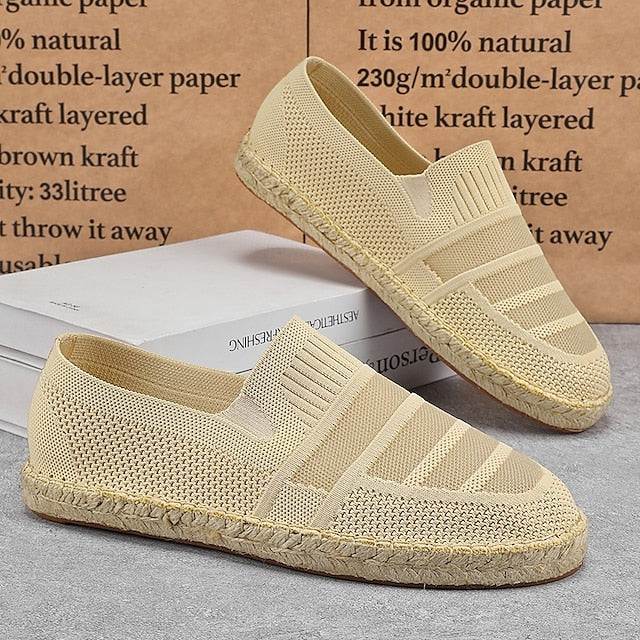 Woven Beige Vacation with Design Espadrilles Men's –