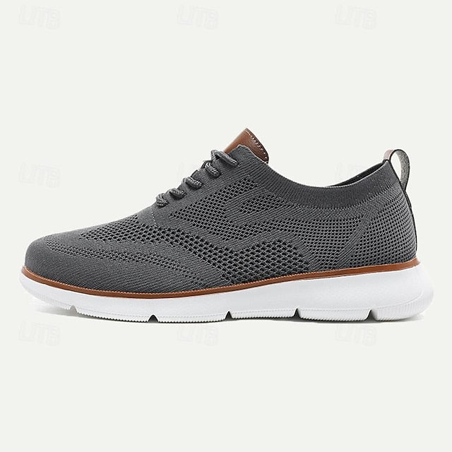Men's Walking Casual Knit Lightweight Sneakers - Breathable