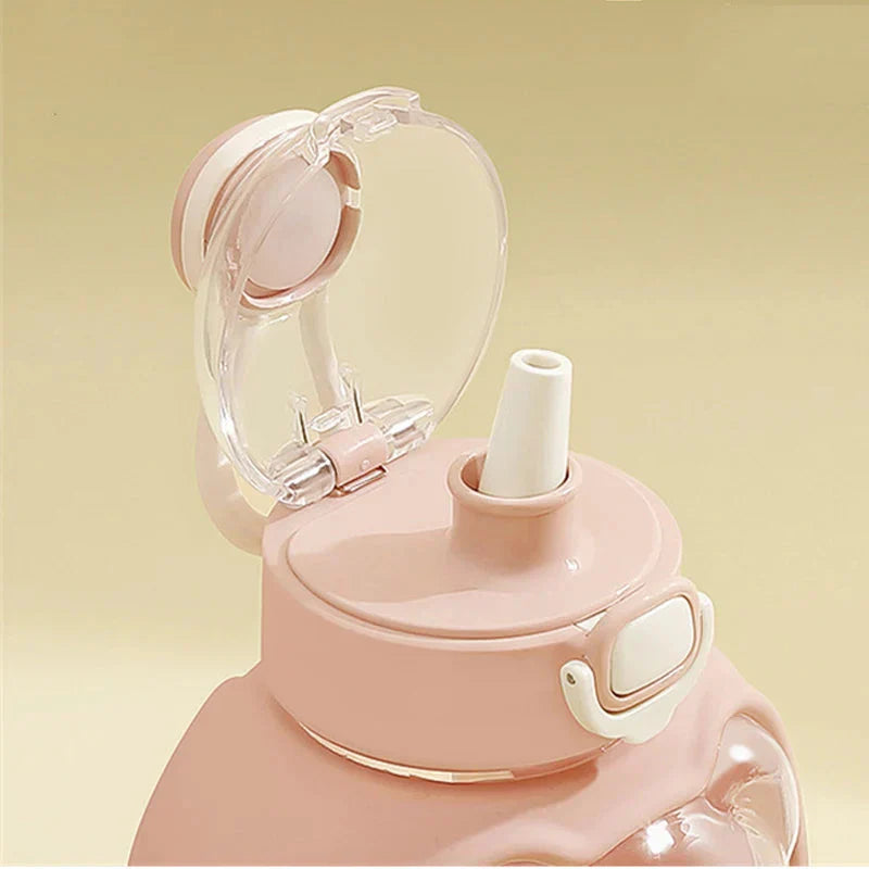 Cloud Bear Cute Plastic Water Bottle