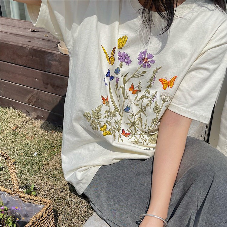 Plant Floral Graphic T-Shirt