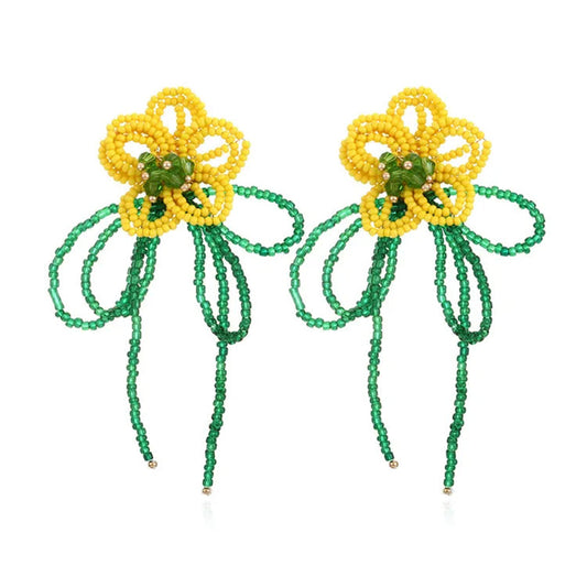 Flower Bead Earrings