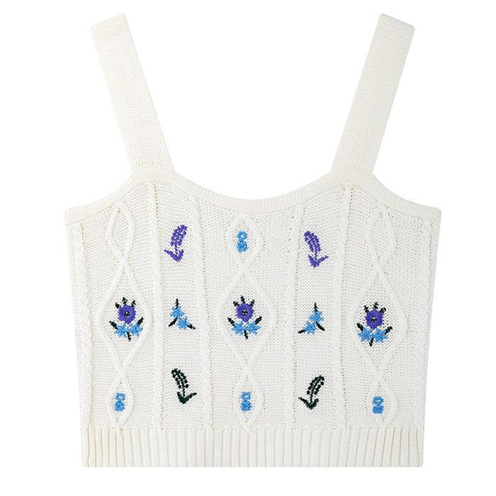 Floral Knit Tank Top
