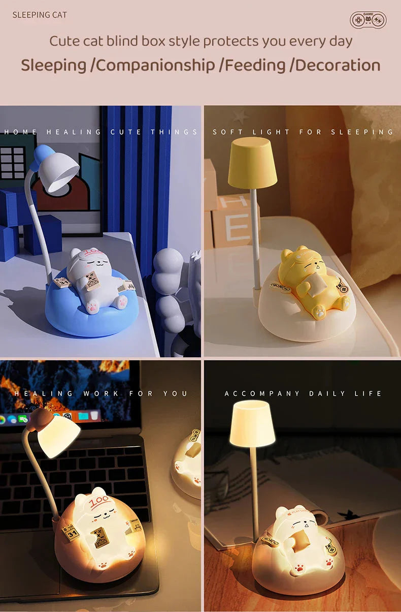 Cute Cat Bedside Night Light