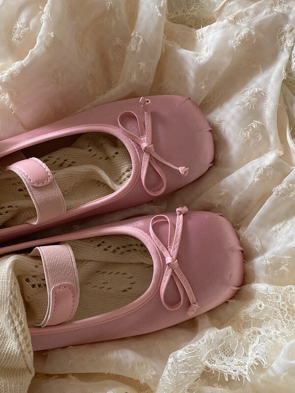 Ballet Bow Vintage Flat Shoes