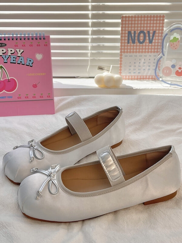 Ballet Bow Vintage Flat Shoes