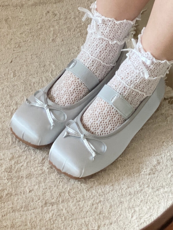 Ballet Bow Vintage Flat Shoes