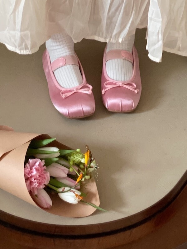 Ballet Bow Vintage Flat Shoes