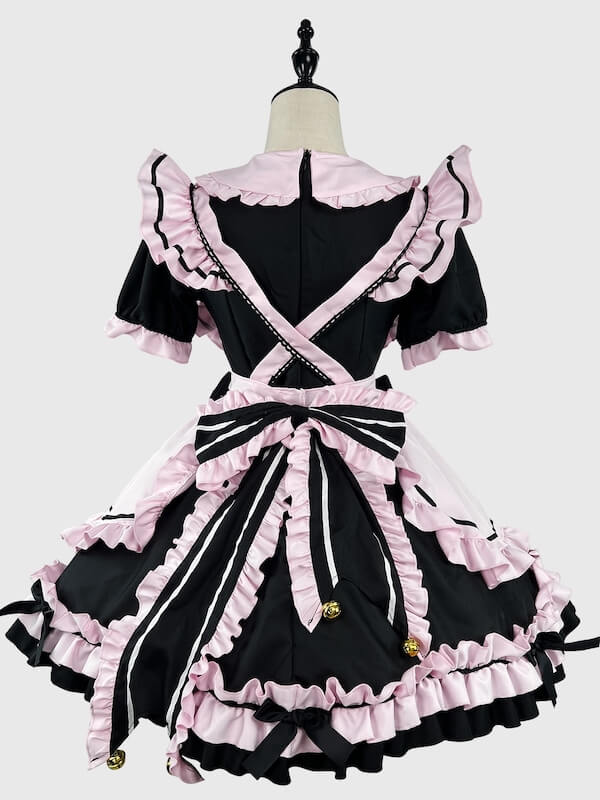 cutiekill-black-pink-neko-maid-dress-ah0699