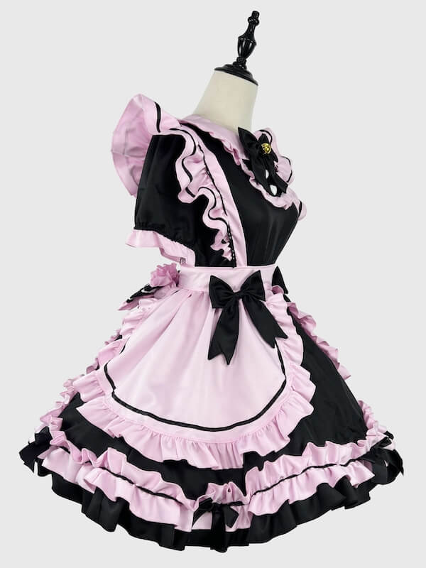 cutiekill-black-pink-neko-maid-dress-ah0699