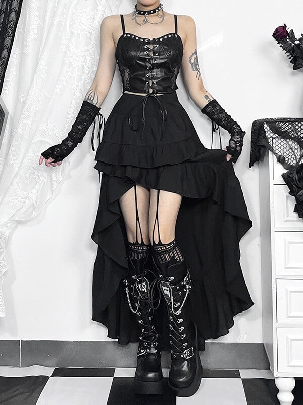 cutiekill-darkness-alt-irregular-skirt-ah0614