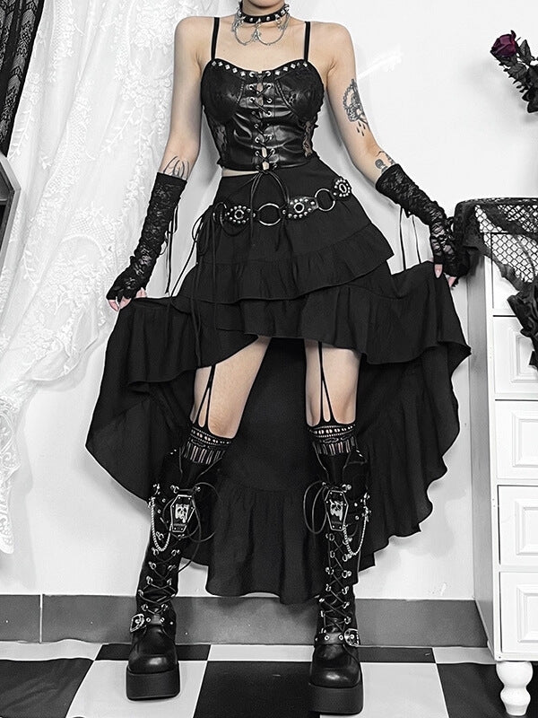 cutiekill-darkness-alt-irregular-skirt-ah0614