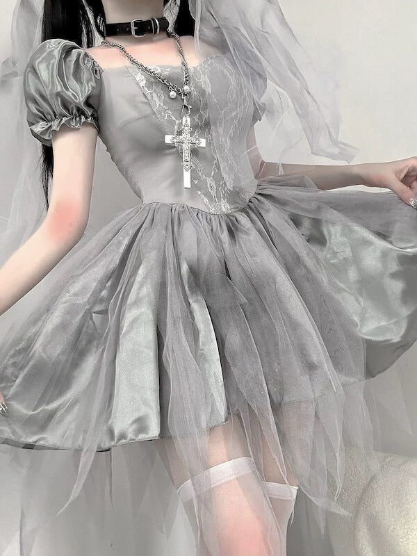 Ghostly Bride Gothic Lolita Cosplay Dress