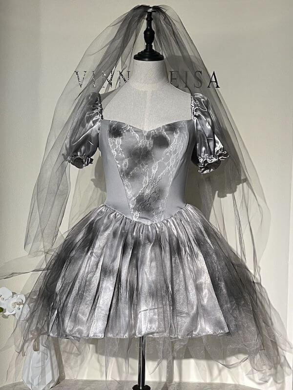 Ghostly Bride Gothic Lolita Cosplay Dress